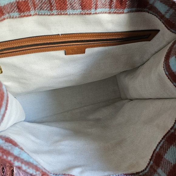RARE! Authentic NIB Gucci Garden FLORENCE  Tweed Leather Tote Bag - Picture 12 of 13